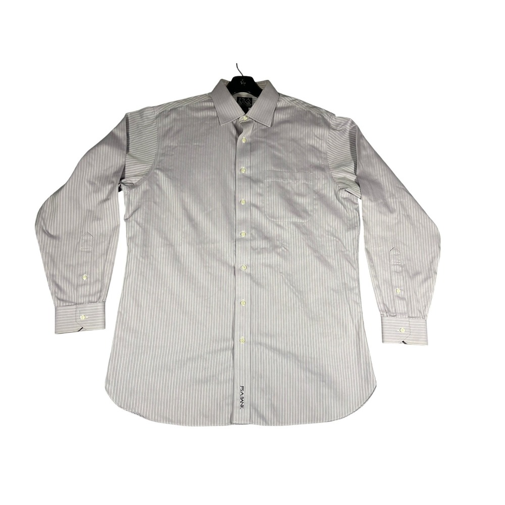 Jos. A. Bank Signature Collection Dress Shirt Mens 16.5 35 Tailored Fit Lavender